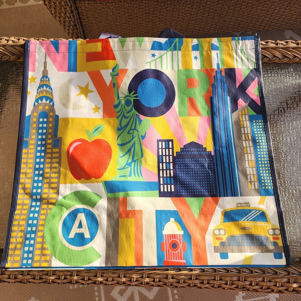 New Large Reusable‎ Tote Shopping Bag NEW YORK TJMAXX NYC Statue of Liberty.